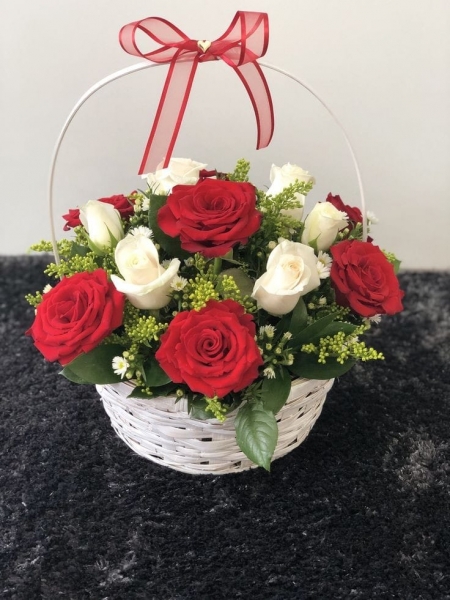 Renkli Gül Sepeti