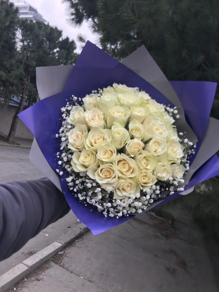 Beyaz Gül Buketi
